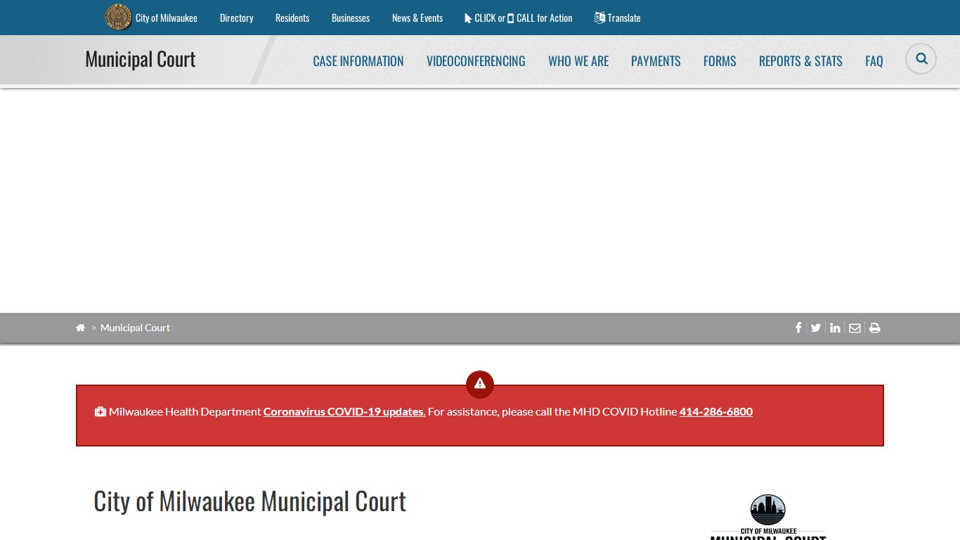 City of Milwaukee - Municipal Court